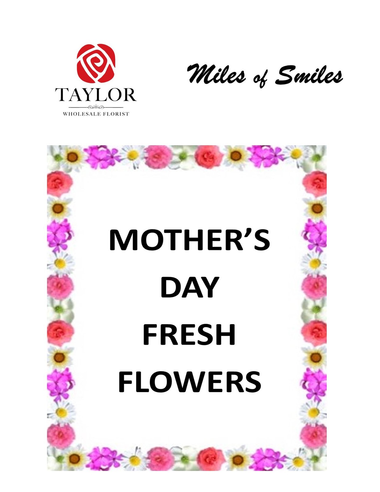 MOTHER'S DAY FRESH FLOWERS